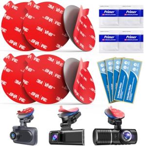 6-Pack 56mm Heat Resistant Dash Cam Adhesive Pads