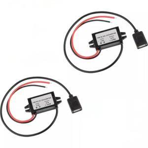 Waterproof 12V/24V to 5V Buck Converter 2-Pack