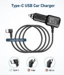 USB C Dash Cam Charger - Fast Dual Port 6.5FT