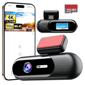 4K Dash Cam with 5G WiFi and Night Vision