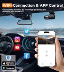 Tecival WiFi Dash Cam 1080P with Night Vision