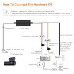 Hardwire Kit for Dash Cameras, Type C USB