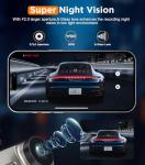 Tecival WiFi Dash Cam 1080P with Night Vision