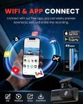 Triple Lens 4K Dash Cam with WiFi and Night Vision