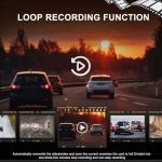 Front and Rear Mirror Dash Cam with 1080P Screen