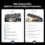 JOMISE G814 11" 4K Dual Mirror Dash Cam