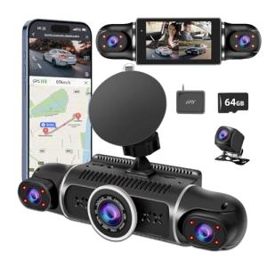 360° FHD Dash Cam with Night Vision & WiFi