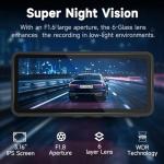 2.5K Dual Dash Camera Front and Rear for Cars