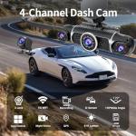 360° FHD Dash Cam with Night Vision & WiFi