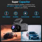 2.5K Dual Dash Camera Front and Rear for Cars