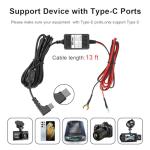 Yansoo USB C Dash Cam Hardwire Kit 13ft