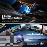 10" Touch Screen Mirror Dash Cam with 32GB Card