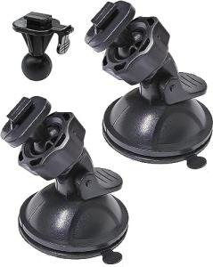 Glucrean Suction Cup Mount for Dash Cameras - 2 Pcs