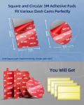 4PCS Heavy Duty Dash Cam Adhesive Sticky Pads
