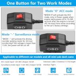 CERRXIAN OBD Power Cable for Dash Cameras 11.5FT