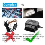 CERRXIAN OBD Power Cable for Dash Cameras 11.5FT