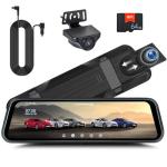 1080P Rear View Mirror Dash Cam with Night Vision