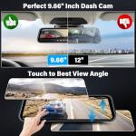 1080P Rear View Mirror Dash Cam with Night Vision