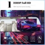 Dual Dash Cam with 1080P Front and Rear View