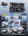 360° 4K Dash Cam with GPS and WiFi