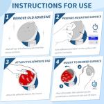 6 Pack Double Sided Dash Cam Adhesive Pads