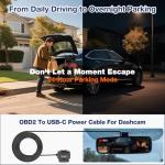 OBD2 to USB C Hardwire Kit for Dash Camera
