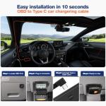 OBD2 to USB C Hardwire Kit for Dash Camera