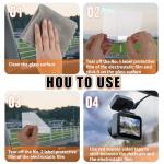 Dash Cam Electrostatic Sticker Mounting Set