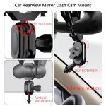 Universal Dash Cam Mount with 16 Connectors