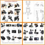 Dash Cam Mirror Mount for Yi, Rove, and More