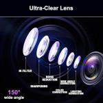 CAMECHO 4.5" Dual Lens Mirror Dash Cam 1080P