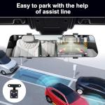 CAMECHO 4.5" Dual Lens Mirror Dash Cam 1080P