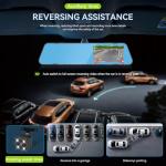 4.5 Inch Dual Lens 1080P Mirror Dash Cam