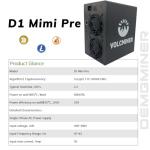 VolcMiner D1 Mini ASIC Miner for Litecoin & Dogecoin