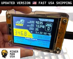 NerdMiner V2 USB Bitcoin Solo Miner with Touchscreen