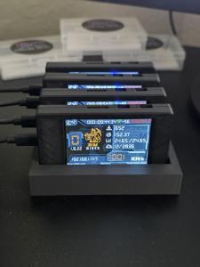 4-Slot Bitcoin Miner Stand for Esp32 Boards
