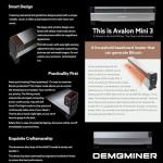 Canaan Avalon Mini 3 BTC Heater Miner 800W