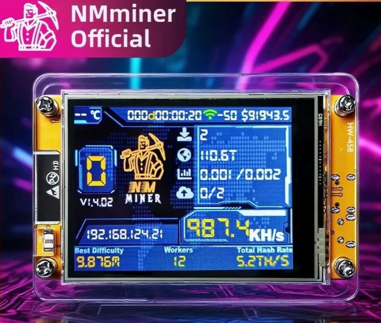 Nerdminer V2 1000kh/s BTC Solo Lottery Miner