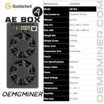 Goldshell AE Box ALEO Miner 37Mh/s 360W