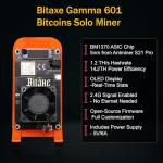 Bitaxe Gamma 601 Solo Bitcoin Miner - 1.2TH/s
