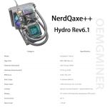 Bitaxe NerdQaxe++ Hydro Rev 6.1 BTC Miner