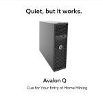 Canaan Avalon Q 90T Quiet Home Miner 800W