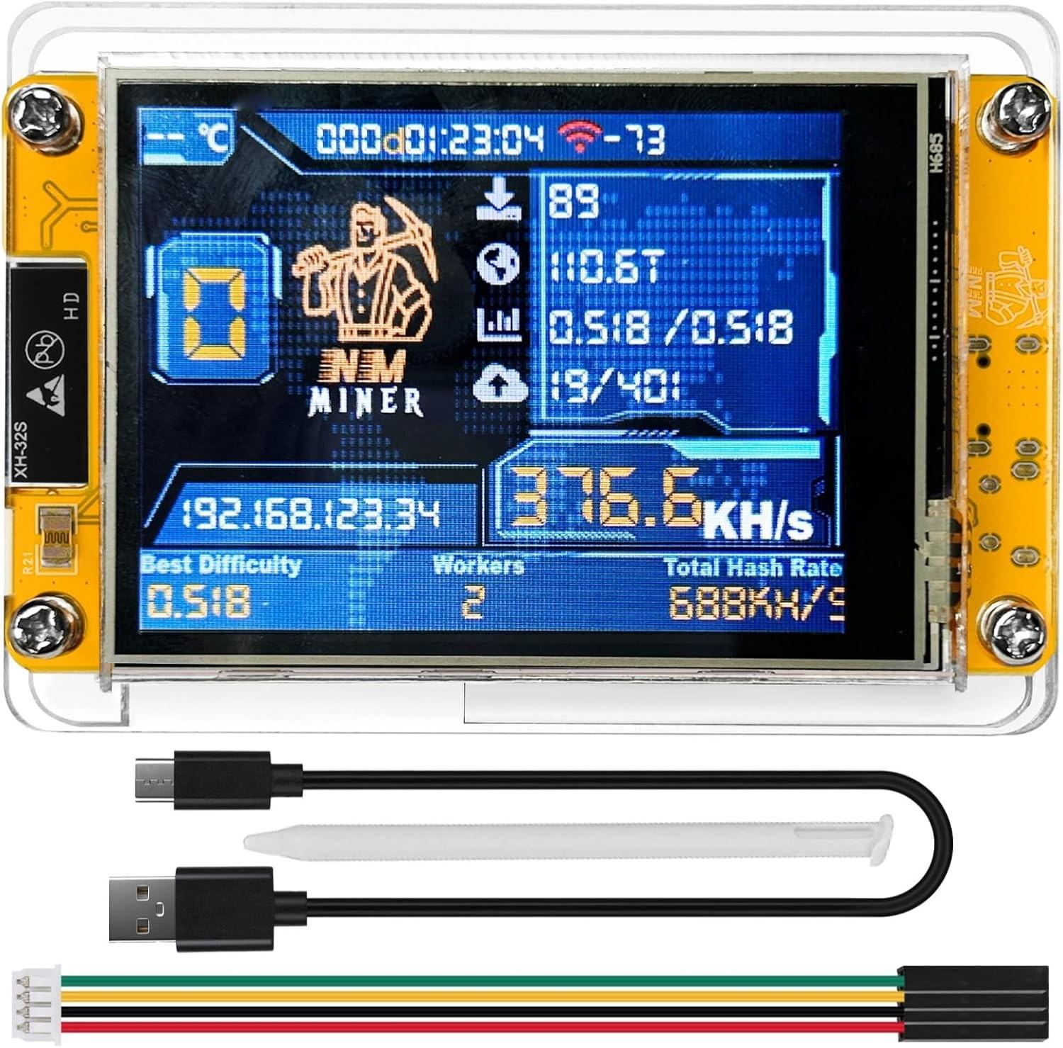 ESP32 Solo Miner NMMiner V2 414KH/s WiFi