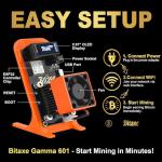 Bitaxe Gamma 601 Bitcoin Miner with Power Supply
