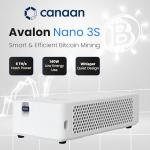 Canaan Avalon Nano 3S Bitcoin Miner - 6TH/s