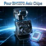 Bitcoin Miner Nerdqaxe++ Rev 6.1 Lottery Miner 6TH/s Open-Source for Home Office Crypto Currency Miners for BTC Solo Mining Machine 100W 110V-240V BTC Miner BM1370