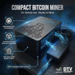 Bitforge Nano Open-Source Bitcoin Miner | Dual BM1370 ASIC, Up to 2.5TH, 12V | Compact Solo Miner Bitcoin Mining Machine