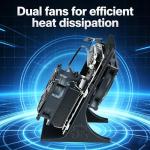 Bitcoin Miner Nerdqaxe++ Rev 6.1 Lottery Miner 6TH/s Open-Source for Home Office Crypto Currency Miners for BTC Solo Mining Machine 100W 110V-240V BTC Miner BM1370