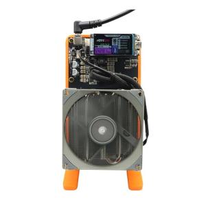 NerdQaxe++ 4.8TH/S Home Bitcoin Miner 15J/TH High Efficiency Cryto Miner Open Source Solo Miner SHA256 Silent Compact Home Miner with 120W PSU