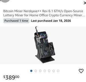 NerdQaxe++ 4.8TH/s 75W ASIC BTC Miner